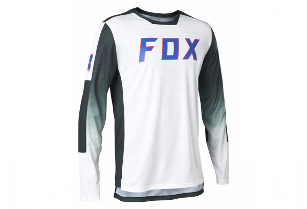 FOX DEFEND RS LS JERSEY WHT