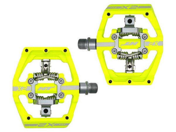 HT PEDALS X2 DH RACE NEON YELLOW