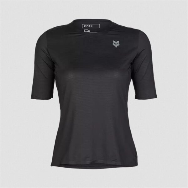FOX W FLEXAIR SS JERSEY ASCENT BLACK